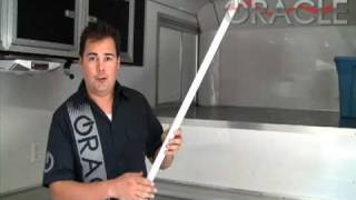 Installing ORACLE Energy Efficient LED Fluorescent Replacement Tubes DIY [upl. by Anierdna]