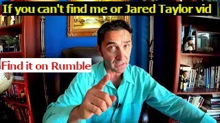 Announcement Jared Taylor interview completed In case I get hit by YouTube you find it on Rumble [upl. by Odnomyar]