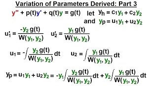 Differential Equation  2nd Order 52 of 54 Method of Variation of Parameters Part 34 [upl. by Ettenaj379]