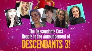 Cast Reactions 🙌 😍  Descendants 3 [upl. by Gurtner283]