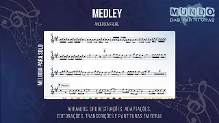 Medley  Anderson Freire 🎺Partitura Trompete Trombone Violino Viola Cello Flauta Trompa🎼 [upl. by Roch]