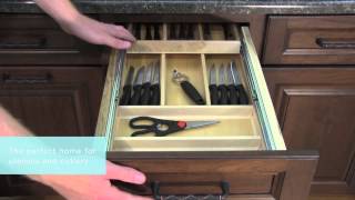 Medallion Cabinetry Three Drawer Base with Cutlery Divider Kitchen Storage Part 2 [upl. by Ernesto]