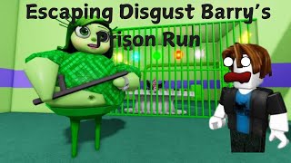 How I Conquered Disgust Barrys Prison Runroblox [upl. by Osber549]