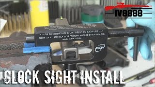 How To Install Glock Night Sights [upl. by Hyman]