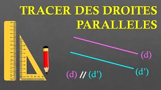 6e Construire des droites parallèles [upl. by Olrak355]