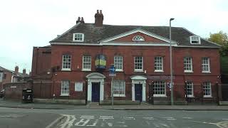 Driving On Foregate Street Pierpoint Street Sansome Walk amp City Walls Road Worcester England [upl. by Yelruc]