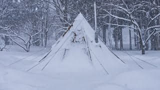 Winter Camping in a Snowstorm  Ep12 [upl. by Aicnarf]