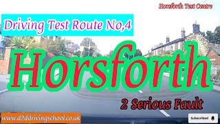 HORSFORTH Driving Test Route No4  Test Route  Mock Driving Test  Horsforth Test Centre horsfoth [upl. by Klepac]