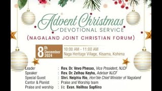 Advent Christmas Devotional Service Nagaland Joint Christian Forumat Naga Heritage Village Kisama [upl. by Otiv266]