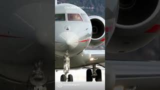 Archive Bombardier Global 6000 VistaJet Engadin Airport 02012022 [upl. by Japeth]