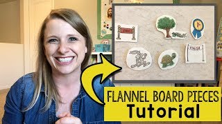 Flannel Board Story Pieces Tutorial  DIY Flannel Board Stories [upl. by Anissa]