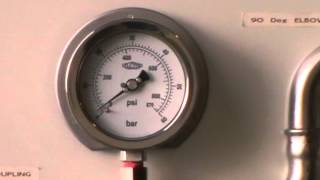 SS316 Press Fit Piping amp Pressure Test Demo [upl. by Lyrahc]