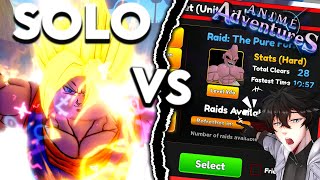 Can Double UNIQUE Vegeto SOLO The Pure Form Sacred Planet Raid In Anime Adventures [upl. by Ahsym]