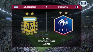 ARGENTINA VS FRANCIA 🔴 MUNDIAL QATAR 2022 PARTIDO COMPLETO RELATA MARIANO CLOSS  AUDIO FDP USA [upl. by Geier]