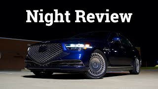 Luxury Night Review amp Drive  2020 Genesis G90 Ultimate [upl. by Sew]