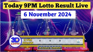 Lotto Result Today 9pm live draw 6 November 2024 Swertres Ez2 PCSO live result [upl. by Zarah]