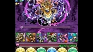 パズドラ【新・神羅万象チョココラボ・地獄級】バステト×ウミサチヤマサチPT ノーコン！攻略 [upl. by Merril]