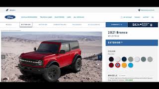 Bronco Sasquatch Price Revealed Build your Bronco Website Is Up [upl. by Llenet]