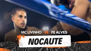 MC Livinho surpreende e nocauteia Fe Alves no Fight Music Show [upl. by Roeser]