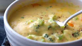 Basic  Awesome Broccoli Cheese Soup [upl. by Augustus512]