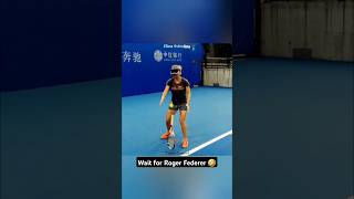 Roger Federer Grigor Dimitrov Elina Svitolina and stefbojic do the same freestyle serve tennis [upl. by Yrro]