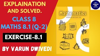 Class 8 Maths Exercise 81 Question2 Ch8Algebric Expression and Identities Explained and Solved [upl. by Llenhoj38]