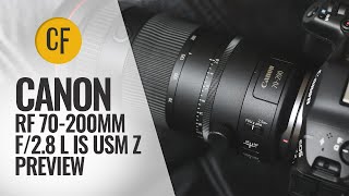 Canon RF 70200mm f28 L IS USM Z lens preview [upl. by Siuqramed]