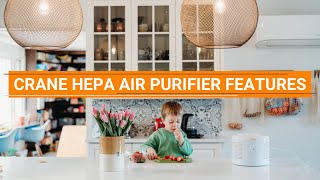 Crane HEPA Air Purifier Features [upl. by Boeke]