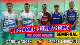 BADMINTON TURNAMEN AYO TERUS NYEMIS BABAK SEMIFINAL [upl. by Auqinaj]