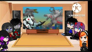 Rainimator friends react to Jaegers vs Mechagodzilla pivot master [upl. by Skylar174]