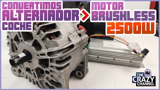 Convierto un Alternador En Potente Motor Brushless 2500W [upl. by Hardden]