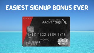 Easiest Travel Credit Card Bonus American Airlines AAdvantage Aviator Red Mastercard from Barclay [upl. by Hylton]