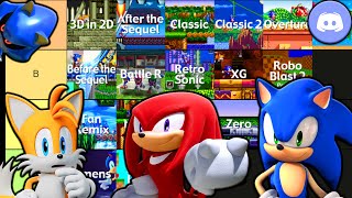 Sonic Tails and Knuckles make a Sonic FanGames Tier List [upl. by Gracia]