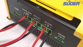 Suoer 12V24V48V 60A MPPT Solar Charge Controller installation [upl. by Heller]