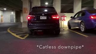 BMW 335i F30 vs BMW X3 35i Valved Exhaust comparison [upl. by Kaliope]