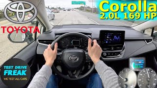 2024 Toyota Corolla 20 LE 169 HP HIGHWAY DRIVE POV BAY AREA CALIFORNIA with Fuel Consumption [upl. by Lemrahc900]