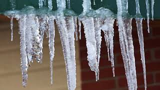 Icicles Melting Stock Footage [upl. by Adrahc]