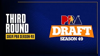 THIRD ROUND  PBA Season 49 Draft [upl. by Lemuela]