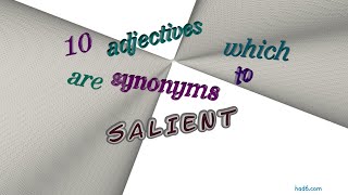 salient  11 adjectives meaning salient sentence examples [upl. by Yevre836]