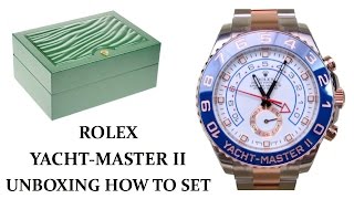 ▶ Rolex YachtMaster II Regatta Two Tone RoseGold UNBOXING amp REVIEW  44mm 116681 [upl. by Mingche810]