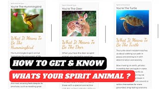 What is your spirit animal  spirit animal quiz link  what’s my spirit animal quiz  spirit animal [upl. by Ainerbas]