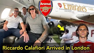 MEDICAL Set ✅️ Riccardo Calafiori jets To London To Complete His Medical  DONE DEAL [upl. by Ettezoj502]