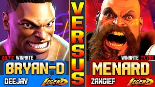 SF6 MenaRD Zangief Vs Deejay BryanD ▰ Street Fighter 6 Gameply High Level [upl. by Alberik]