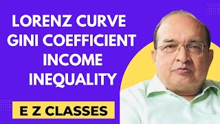 Lorenz Curve  Gini Coefficient  Income Inequality  HINDI [upl. by Esinaj]