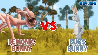 Demonic Bunny vs Bugs Bunny  Horror vs Cartoon S3E5  SPORE [upl. by Luis]