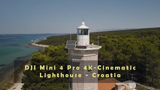 DJI mini 4 Pro  4k Cinematic video of the Lighthouse island Vir in Croatia [upl. by Loresz]