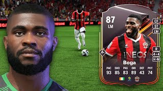 87 STORYLINE JEREMIE BOGA OBJECTIVE PLAYER REVIEW  EA FC 24 ULTIMATE TEAM [upl. by Siroved]