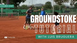 Spanish Groundstroke Training Under the Watchful Eye of Legend Luis Bruguera [upl. by Ecinahc]