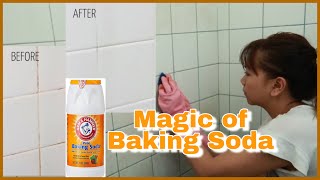 EFFECTIVE NA PANLINIS NG TILES  USE OF BAKING SODA [upl. by Scoter]