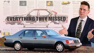 W140 Mercedes S500 S600 S class  The Unknown Really Good Stuff [upl. by Danny37]